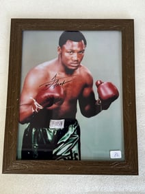 Joe Frazier Sgd. Photograph with COA