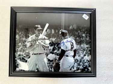 Ted Williams Yogi Berra Sgd Photo COA