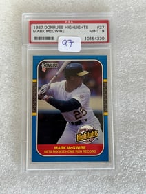 Mark McGwire 1987 Donruss Highlights 27