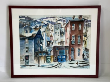 Henry Gasser; 20thC. American Watercolor Signed