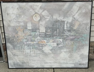 Lee Reynolds Burr; Oil Cafe Scene