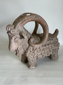 Stoneware Ram Figure