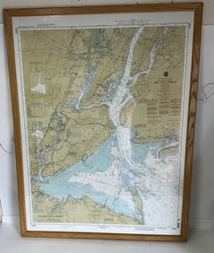 Antique Map. New York Harbor