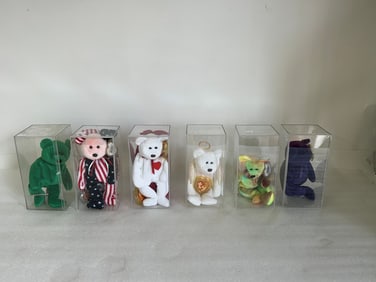 Collectible Beanie Babies. (6)