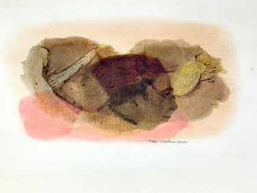 Youst. Mixed Media The Skaters Sgd.