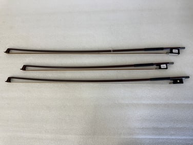 Lot of Glasser Sgs Violin Bows (3)