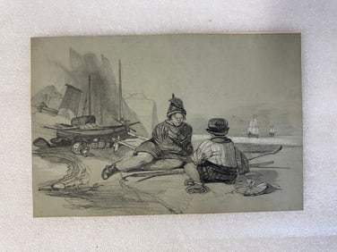 Drawing". At Play at the Seashore. "