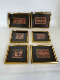 Classical Prints, Gilt Frames (6)
