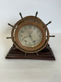 Sondra Ship's Wheel Desk Clock