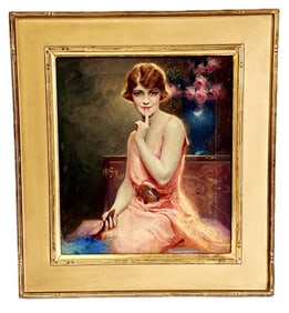 Charles Bosseron Chambers; American Oil Illustration Signed