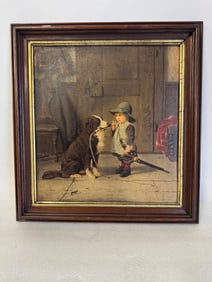 Original Chromolithograph after a Painting by Boettcher