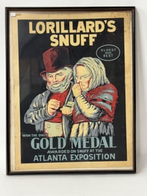 Lorillards Snuff Advertising Poster
