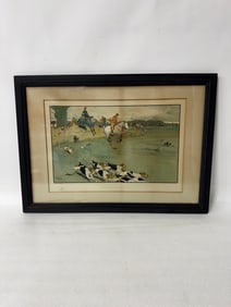 The Fallowfield Hunt Full Cry Sgd.Lower Left