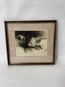 Ltd. Ed. Litho Vaino Yola 1966 Man and Woman