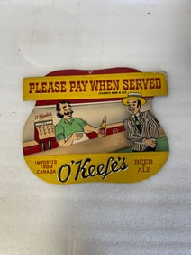 O'Keefe Beer and Ale Advertising Sign