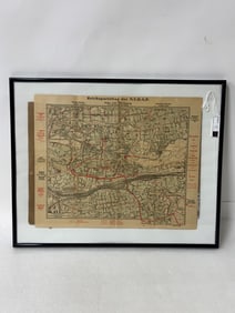 Map 1936 Hamburg Rally Rare