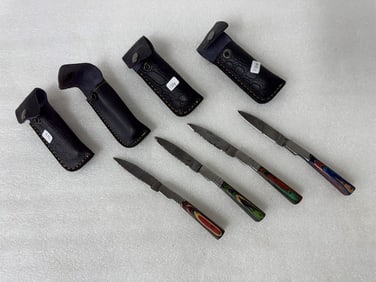 Damascus Steel Blade Knives (4)