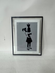 Banksy Pencil Sgd. Lithograph