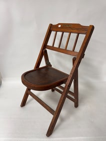 1950?S Wooden Childs Chair Babee Tenda Folding Chair 28 7/8''