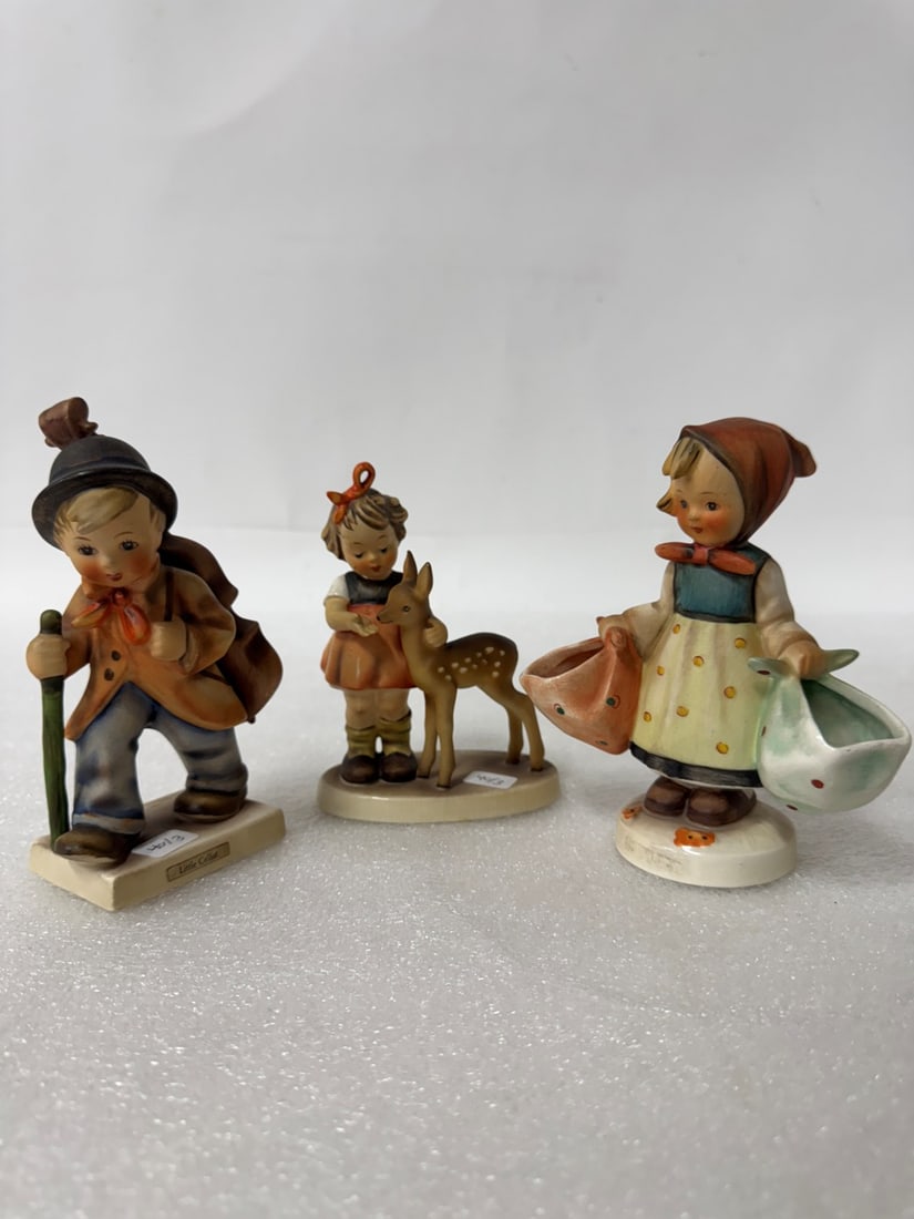 Hummel Figurines (3): Friends , Mother's Wedding , Cellist