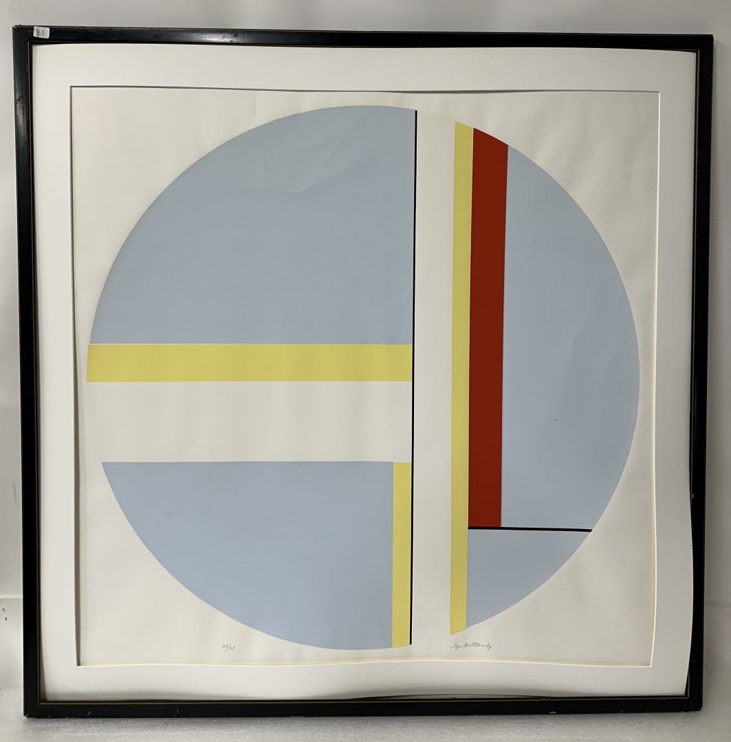 Ilya Bolotowsky. 20thC. Modernist Screen Print Signed (1 of 5)