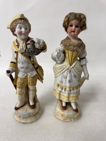 Pr. Classical Porcelain Antique Figures