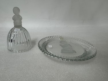 Hummel Crystal Plate & Bell