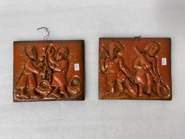 Clay/Pottery Italian Plaques(2)