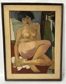 Alex Minewski Oil on Canvas.Sgd