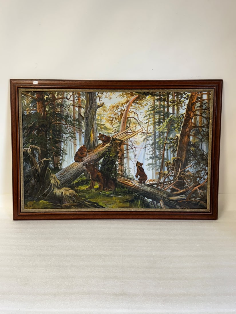 Oil on Canvas. Bear. (1 of 2)