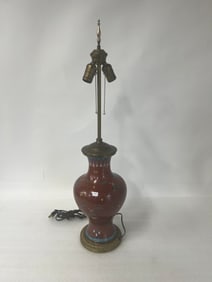 Antique Cloisonne Lamp Base