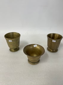 Antique Brass Apothecary Mixers (3)