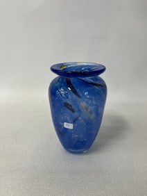 Patti Kininger Paperweight Art Glass Vase.