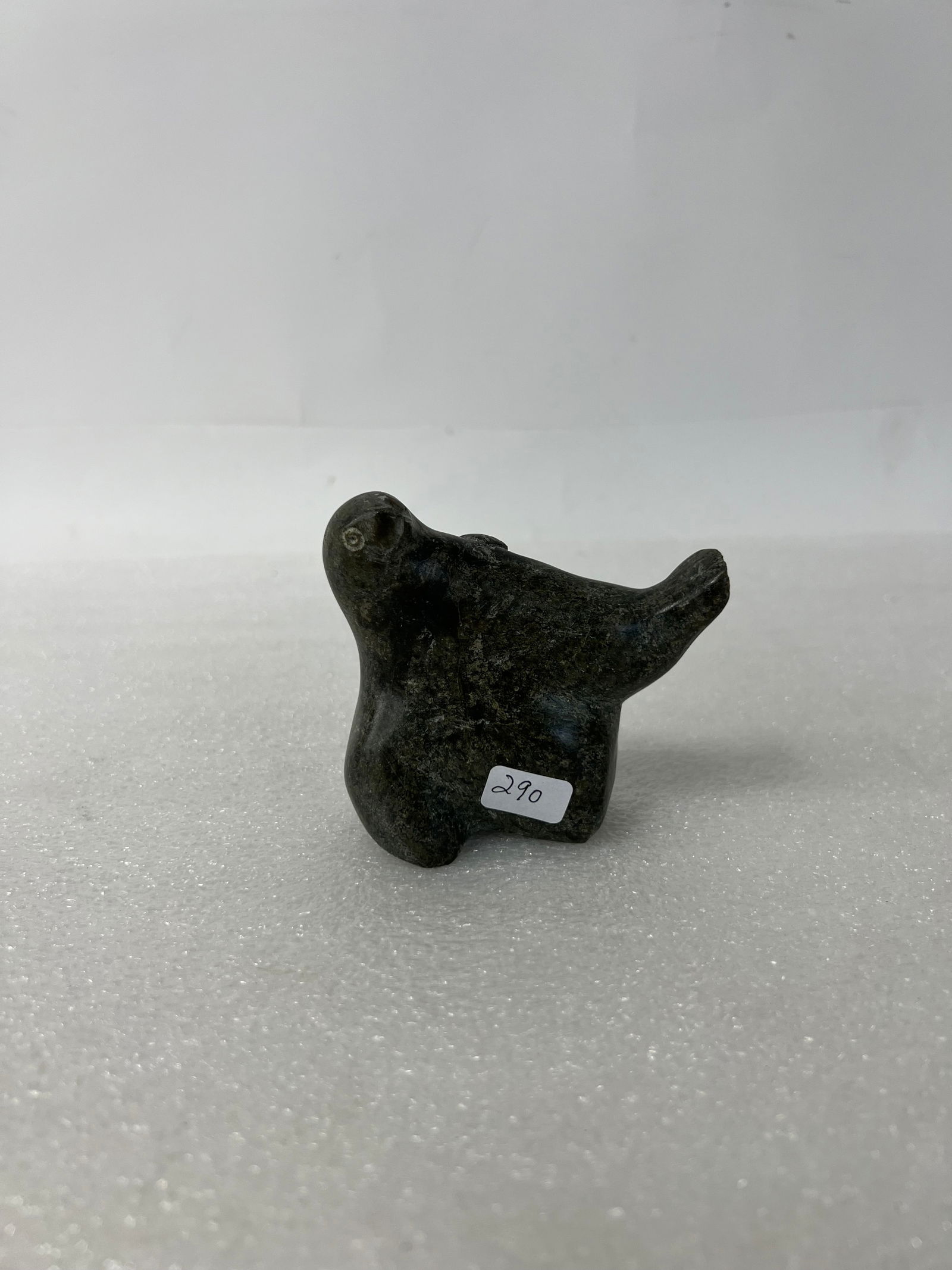 Marble Figure of a Reclining Seal: 3 3/4"L x 3 1/4 "H