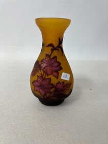 Galle Cameo Glass Vase