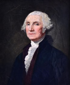 After Glibert Stuart. Old Master Painting George Washington