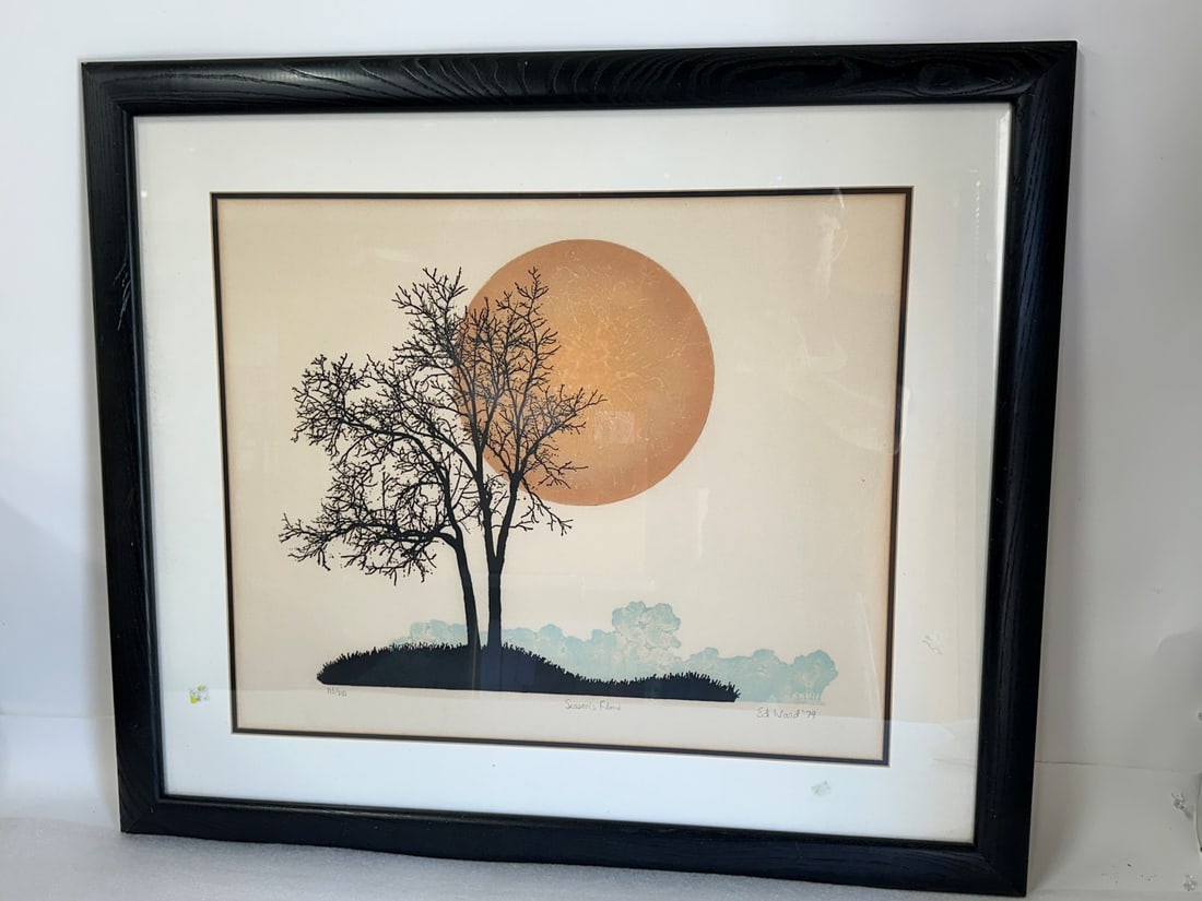 Ed Ward; 20thC. Lithograph - Season's Flow Signed (1 of 6)