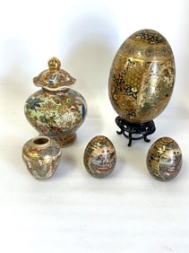 Five(5) Miscellaneous Royal Satsuma Pieces