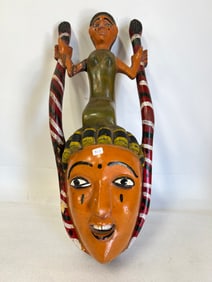 Balinese Polychromed Antique Mask