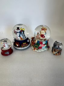 Collectible Snow Globes (4) Two are Music Boxes