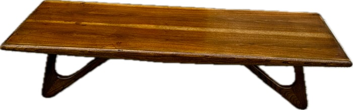 Adrian Pearsall Style Mid-Century Modern Walnut Coffee Table
