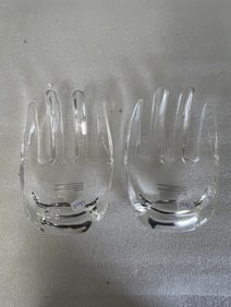 Unusual Pr. Lucite Trays