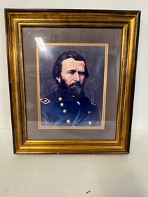 Framed Photograph General Grant In Uniform