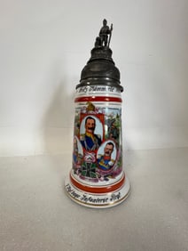 Antique Regimental German Stein