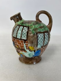E. Radford English Hand Painted Pitcher