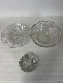 Collectors Lot Glass iinc. Sgd. Northwood Bowl (3)