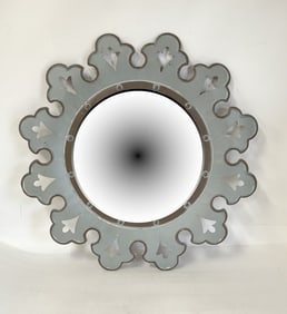 Contemporary Cut-Out Tin Wall Mirror