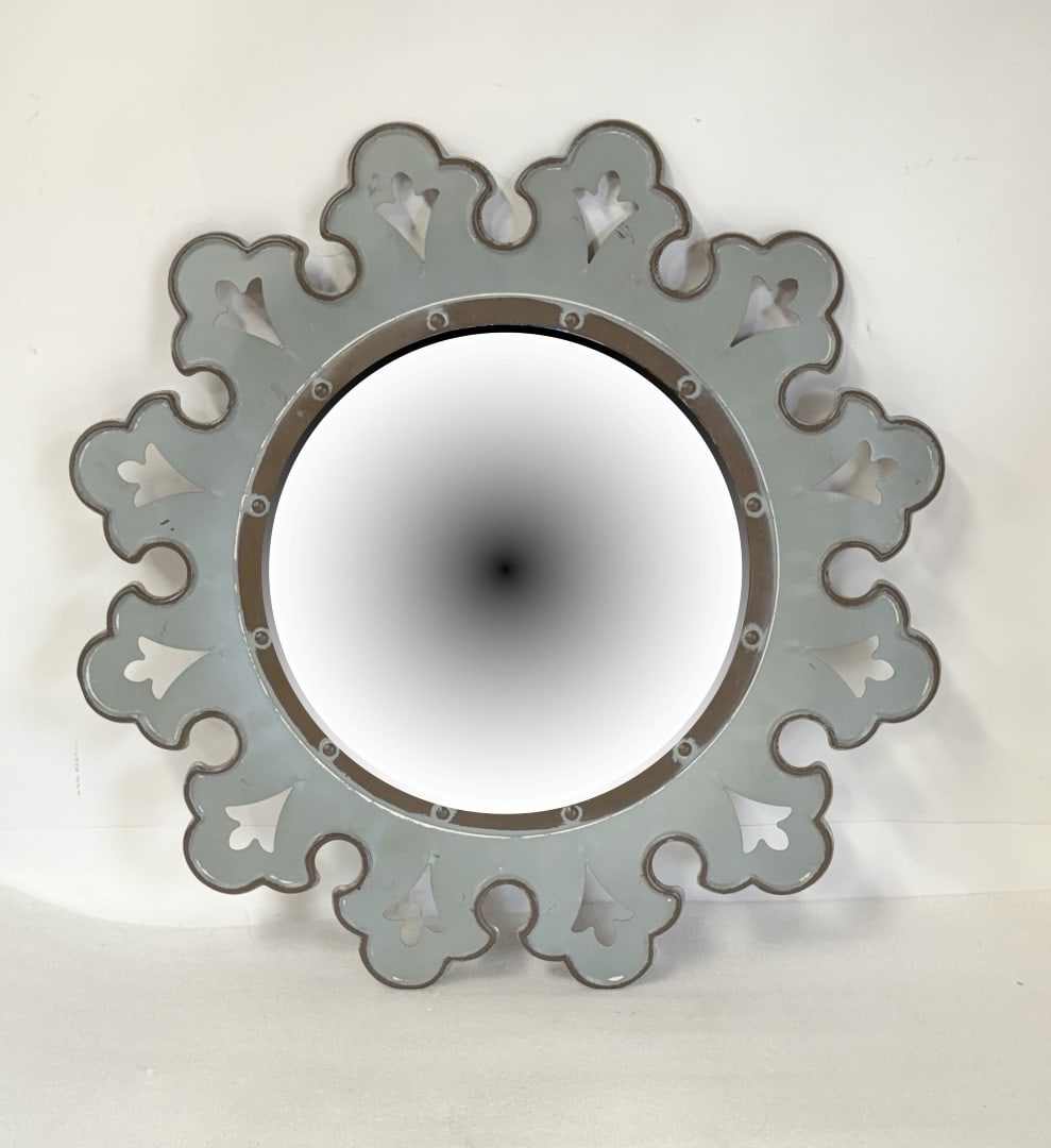 Contemporary Cut-Out Tin Wall Mirror (1 of 4)