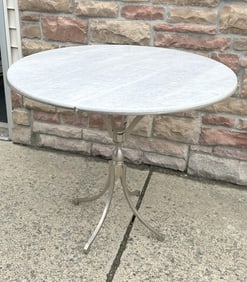 Contemporary Marble Top Cafe Table