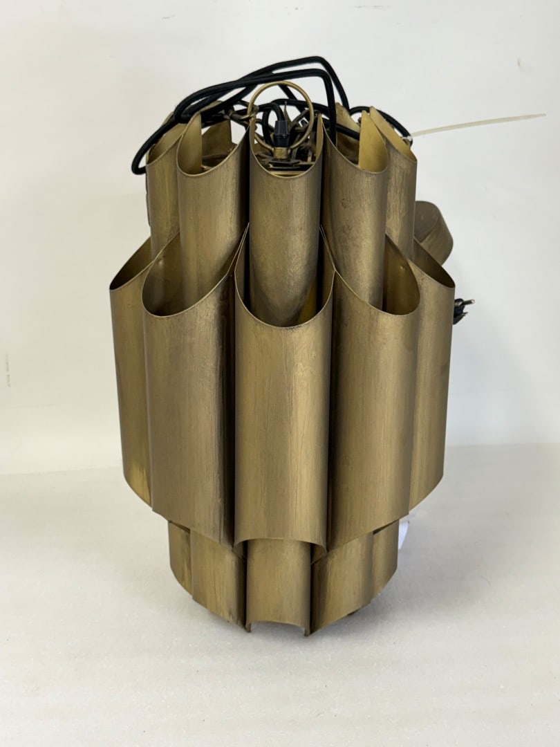 Mid-Century Modern Style Brass Light Fixture (1 of 3)